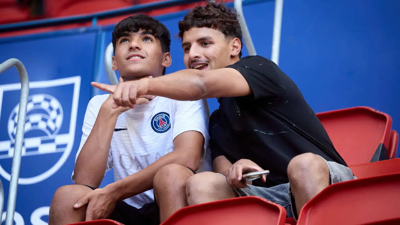 La grada del estadio de El Sadar durante el partido de La Liga EA Sports entre CA Osasuna y Sevilla FC disputado en Pamplona. I&Ntilde;IGO ALZUGARAY