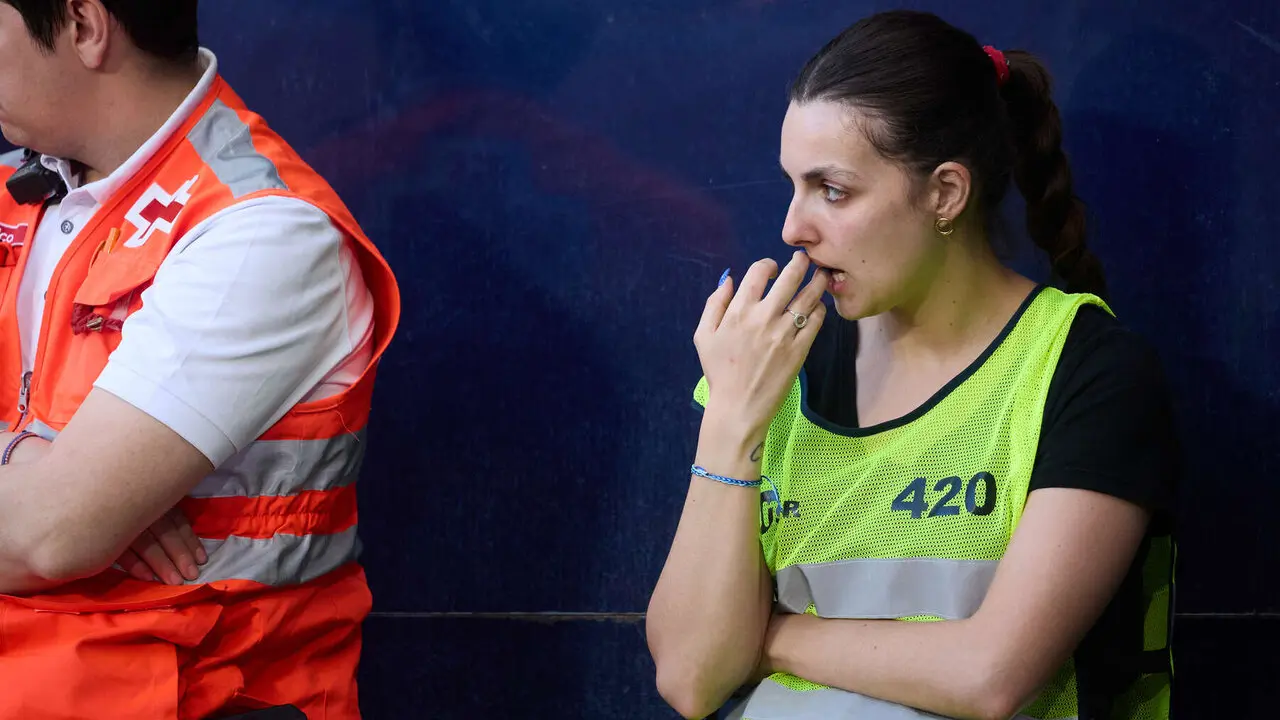 La grada del estadio de El Sadar durante el partido de La Liga EA Sports entre CA Osasuna y Sevilla FC disputado en Pamplona. I&Ntilde;IGO ALZUGARAY