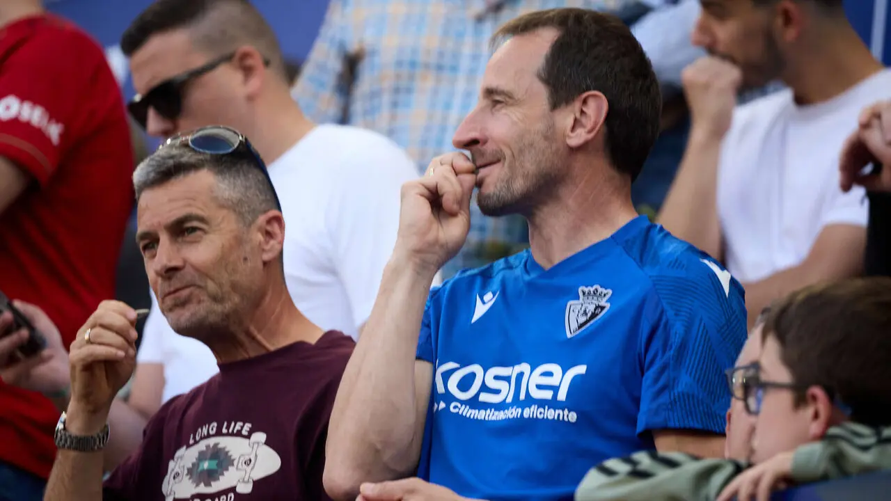 La grada del estadio de El Sadar durante el partido de La Liga EA Sports entre CA Osasuna y Sevilla FC disputado en Pamplona. I&Ntilde;IGO ALZUGARAY