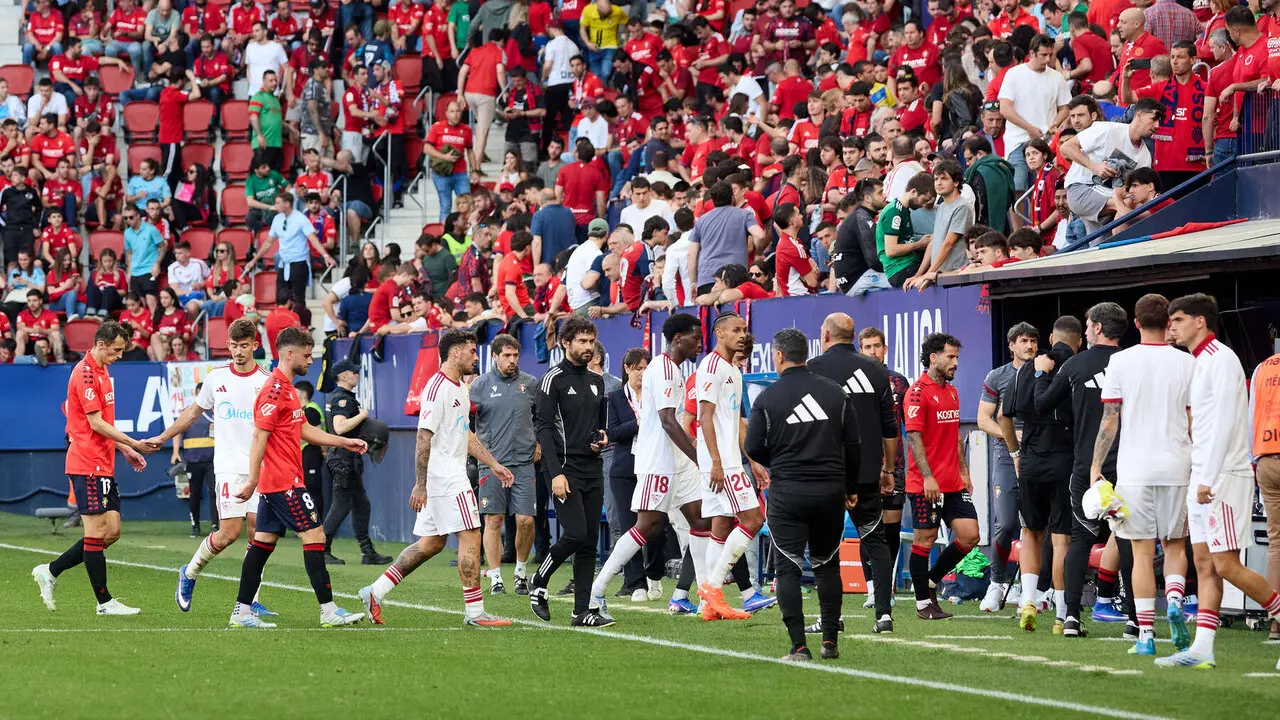Partido de La Liga EA Sports entre CA Osasuna y Sevilla FC disputado en el estadio de El Sadar en Pamplona. I&Ntilde;IGO ALZUGARAY
