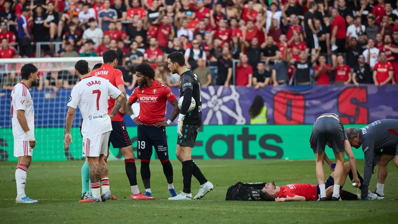 Partido de La Liga EA Sports entre CA Osasuna y Sevilla FC disputado en el estadio de El Sadar en Pamplona. I&Ntilde;IGO ALZUGARAY
