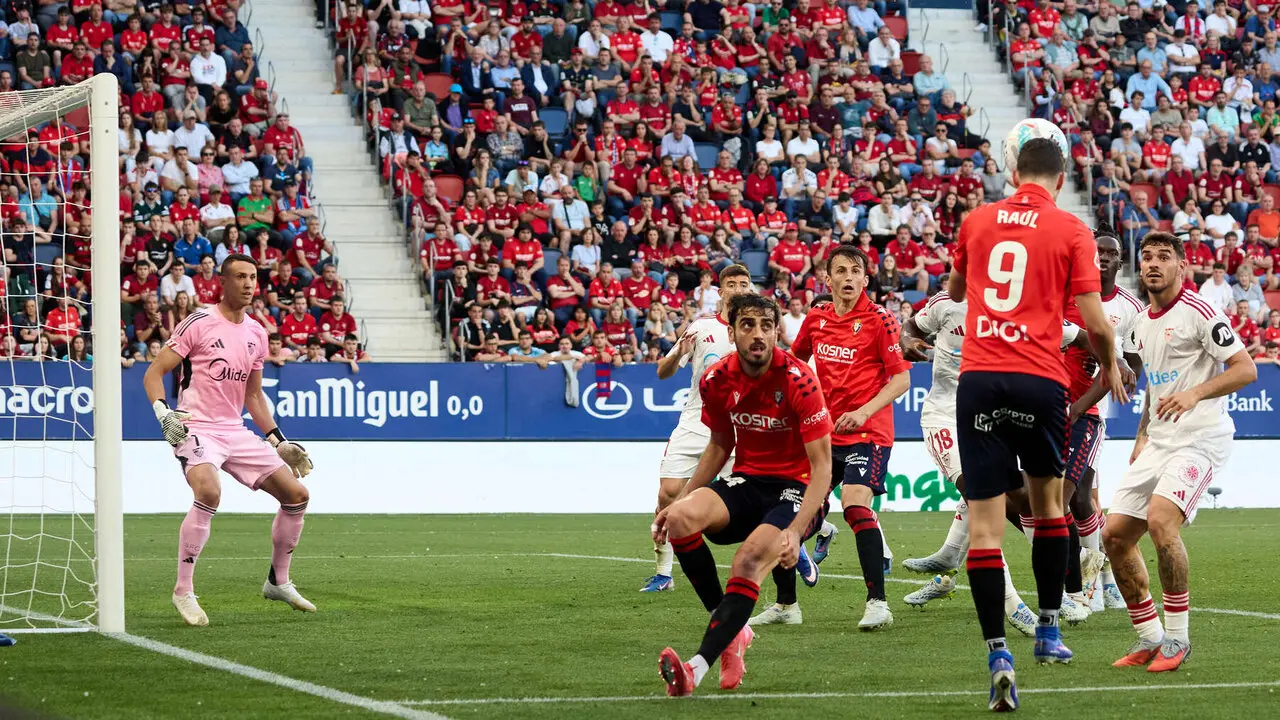 Partido de La Liga EA Sports entre CA Osasuna y Sevilla FC disputado en el estadio de El Sadar en Pamplona. I&Ntilde;IGO ALZUGARAY