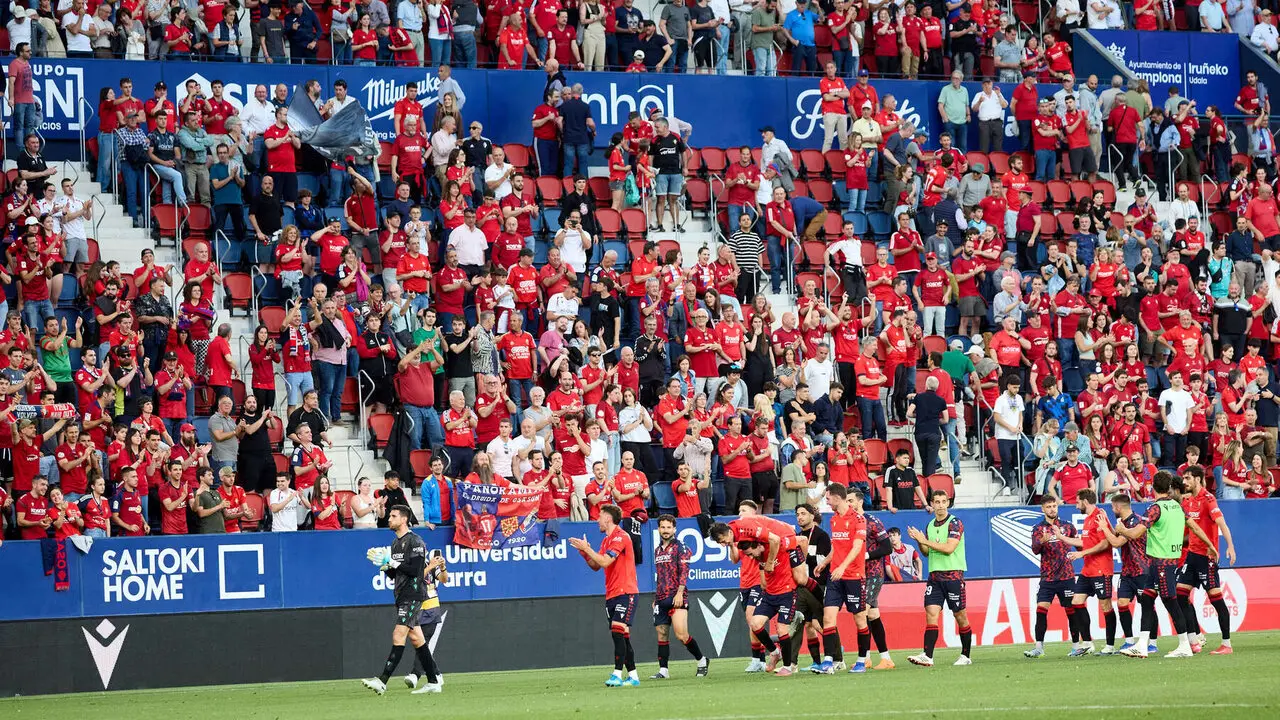 Partido de La Liga EA Sports entre CA Osasuna y Sevilla FC disputado en el estadio de El Sadar en Pamplona. I&Ntilde;IGO ALZUGARAY