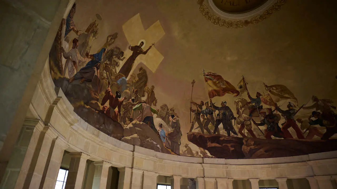 La Gerencia y la Comisi&oacute;n de Urbanismo visitan el Monumento a los Ca&iacute;dos. PABLO LASAOSA