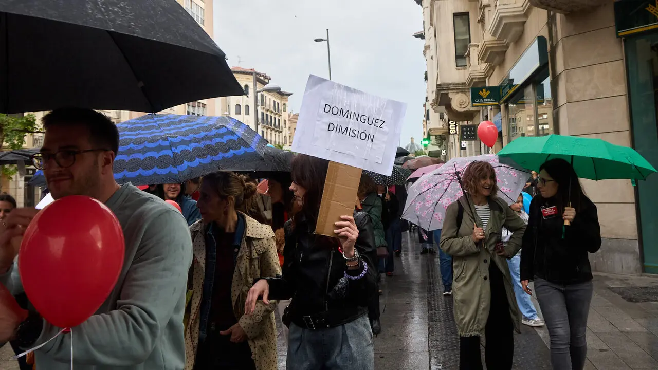 Manifestaci&oacute;n en defensa de la profesi&oacute;n m&eacute;dica convocada por el Sindicato M&eacute;dico de Navarra (SMN). NAVARRA.COM