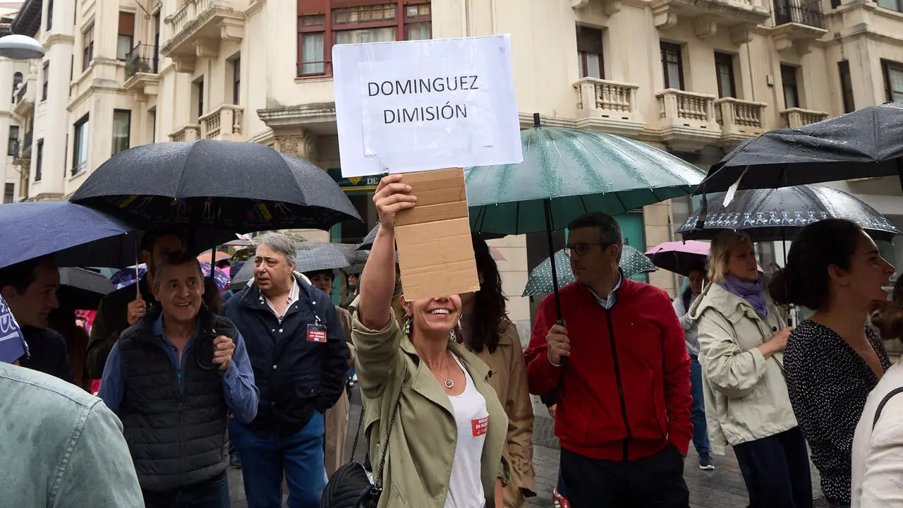 Manifestaci&oacute;n en defensa de la profesi&oacute;n m&eacute;dica convocada por el Sindicato M&eacute;dico de Navarra (SMN). NAVARRA.COM