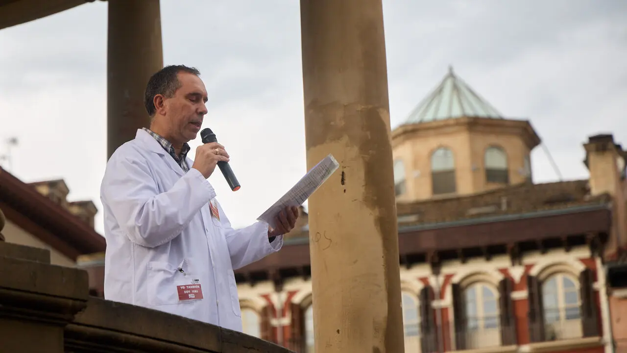 Manifestaci&oacute;n en defensa de la profesi&oacute;n m&eacute;dica convocada por el Sindicato M&eacute;dico de Navarra (SMN). NAVARRA.COM
