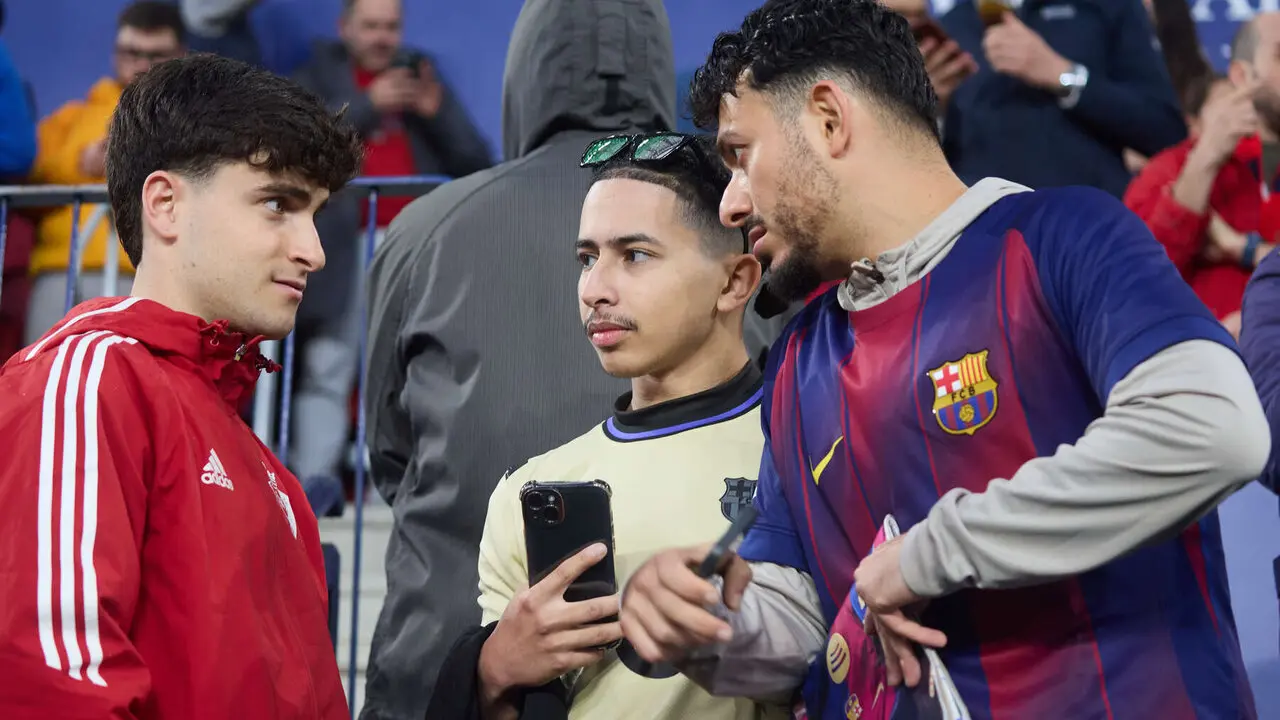 La grada del estadio de El Sadar durante el partido de La Liga EA Sports entre CA Osasuna y FC Barcelona disputado en Pamplona. I&Ntilde;IGO ALZUGARAY