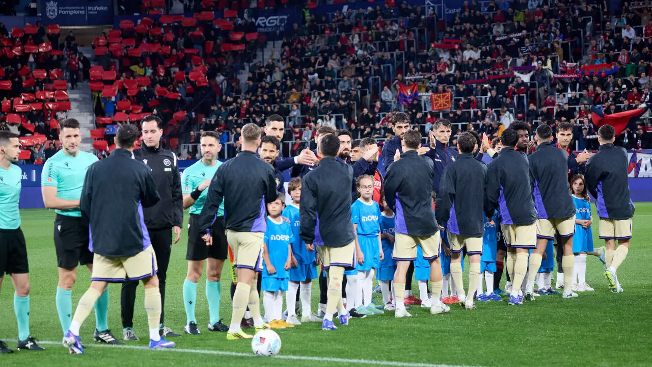 Partido de La Liga EA Sports entre CA Osasuna y FC Barcelona disputado en el estadio de El Sadar en Pamplona. I&Ntilde;IGO ALZUGARAY
