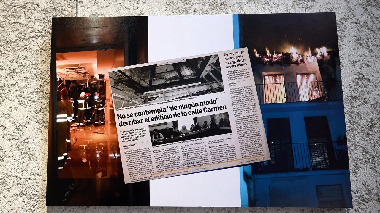 Exposici&oacute;n fotogr&aacute;fica de la Pe&ntilde;a Irrintzi en el Palacio Condestable de Pamplona con motivo de su 75 aniversario. I&Ntilde;IGO ALZUGARAY