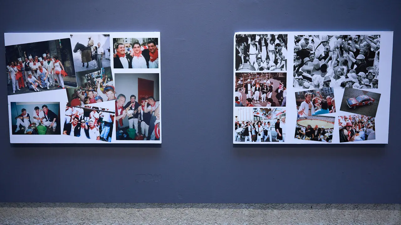 Exposici&oacute;n fotogr&aacute;fica de la Pe&ntilde;a Irrintzi en el Palacio Condestable de Pamplona con motivo de su 75 aniversario. I&Ntilde;IGO ALZUGARAY