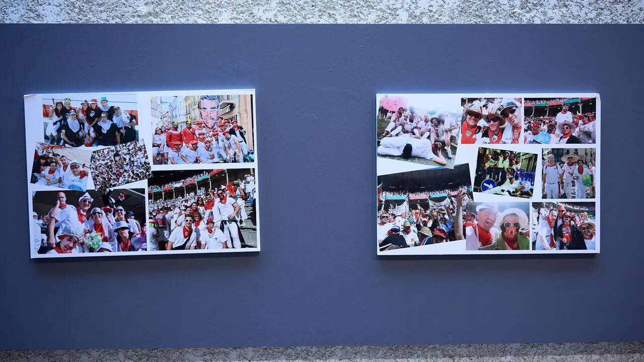 Exposici&oacute;n fotogr&aacute;fica de la Pe&ntilde;a Irrintzi en el Palacio Condestable de Pamplona con motivo de su 75 aniversario. I&Ntilde;IGO ALZUGARAY