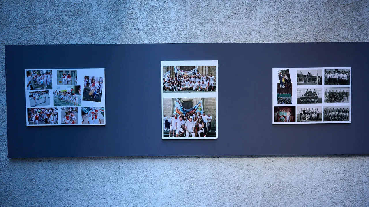 Exposici&oacute;n fotogr&aacute;fica de la Pe&ntilde;a Irrintzi en el Palacio Condestable de Pamplona con motivo de su 75 aniversario. I&Ntilde;IGO ALZUGARAY