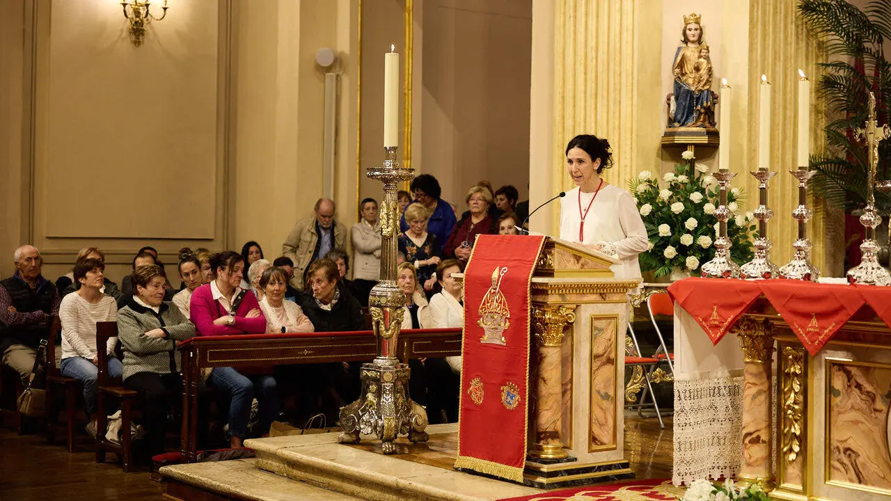 Misa del 5 de mayo en la Capilla de San Ferm&iacute;n de la iglesia de San Lorenzo con motivo del quinto pelda&ntilde;o de la escalera sanferminera de 2026. I&Ntilde;IGO ALZUGARAY