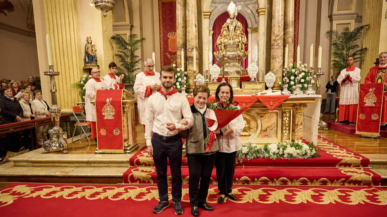Misa del 5 de mayo en la Capilla de San Ferm&iacute;n de la iglesia de San Lorenzo con motivo del quinto pelda&ntilde;o de la escalera sanferminera de 2026. I&Ntilde;IGO ALZUGARAY