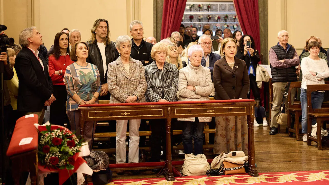 Misa del 5 de mayo en la Capilla de San Ferm&iacute;n de la iglesia de San Lorenzo con motivo del quinto pelda&ntilde;o de la escalera sanferminera de 2026. I&Ntilde;IGO ALZUGARAY