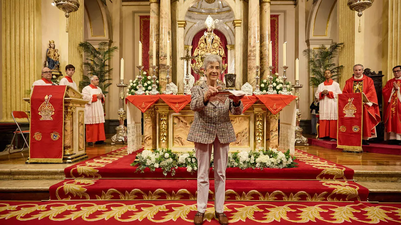 Misa del 5 de mayo en la Capilla de San Ferm&iacute;n de la iglesia de San Lorenzo con motivo del quinto pelda&ntilde;o de la escalera sanferminera de 2026. I&Ntilde;IGO ALZUGARAY