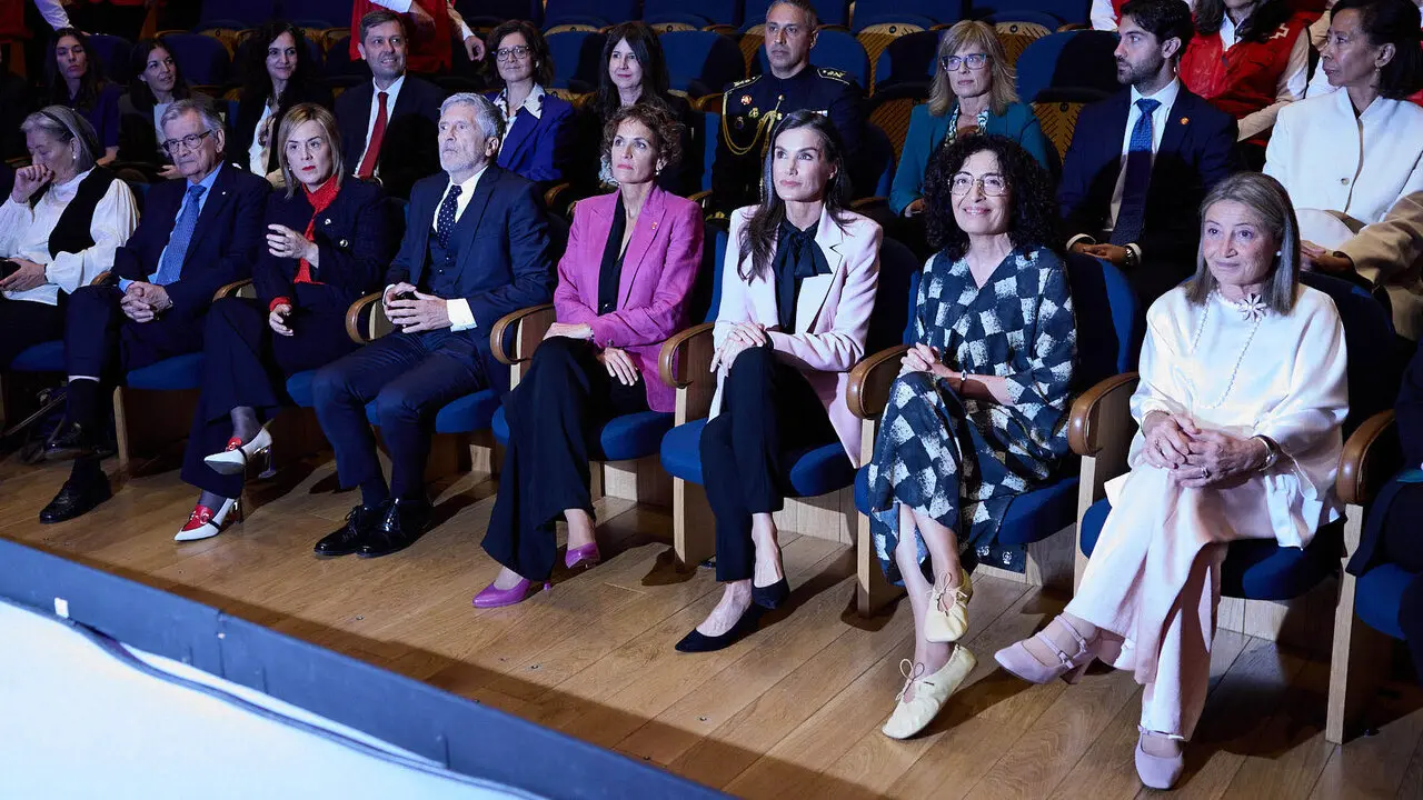 La Reina Letizia visita Pamplona para presidir el acto de conmemoraci&oacute;n del D&iacute;a Mundial de la Cruz Roja y de la Media Luna Roja, en el Museo Universidad de Navarra. I&Ntilde;IGO ALZUGARAY