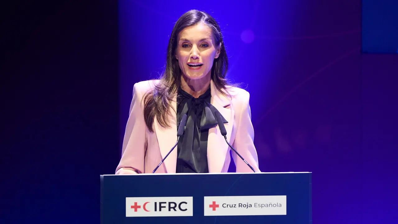 La Reina Letizia visita Pamplona para presidir el acto de conmemoraci&oacute;n del D&iacute;a Mundial de la Cruz Roja y de la Media Luna Roja, en el Museo Universidad de Navarra. I&Ntilde;IGO ALZUGARAY