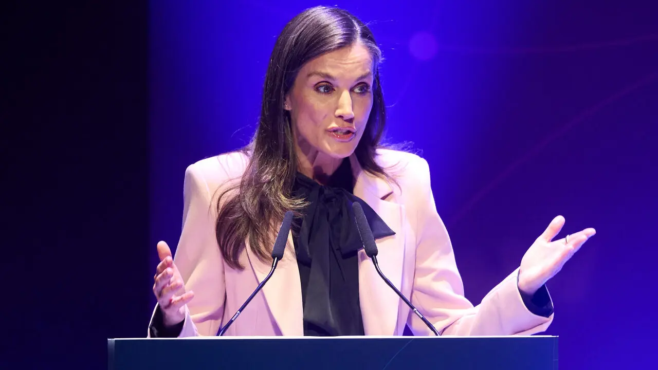 La Reina Letizia visita Pamplona para presidir el acto de conmemoraci&oacute;n del D&iacute;a Mundial de la Cruz Roja y de la Media Luna Roja, en el Museo Universidad de Navarra. I&Ntilde;IGO ALZUGARAY