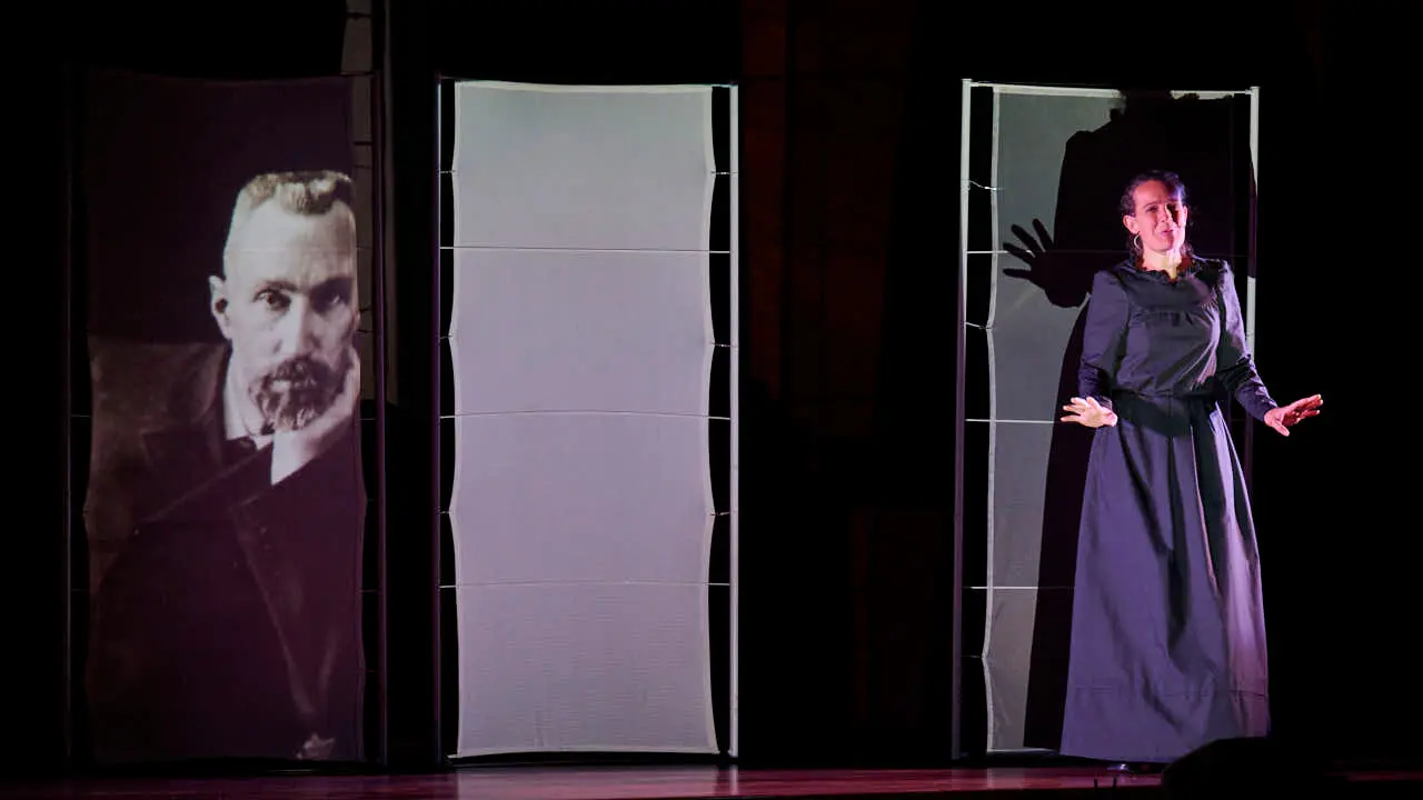 La obra de teatro &ldquo;Yo quiero ser cient&iacute;fica&rdquo;, creada e interpretada por investigadoras de la Universidad P&uacute;blica de Navarra (UPNA), para el fomento de las vocaciones STEM en ni&ntilde;as. PABLO LASAOSA