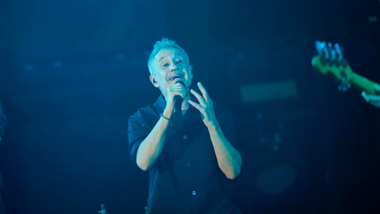 Sergio Dalma ofrece un concierto en Navarra Arena. PABLO LASAOSA