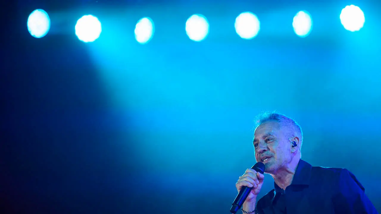 Sergio Dalma ofrece un concierto en Navarra Arena. PABLO LASAOSA