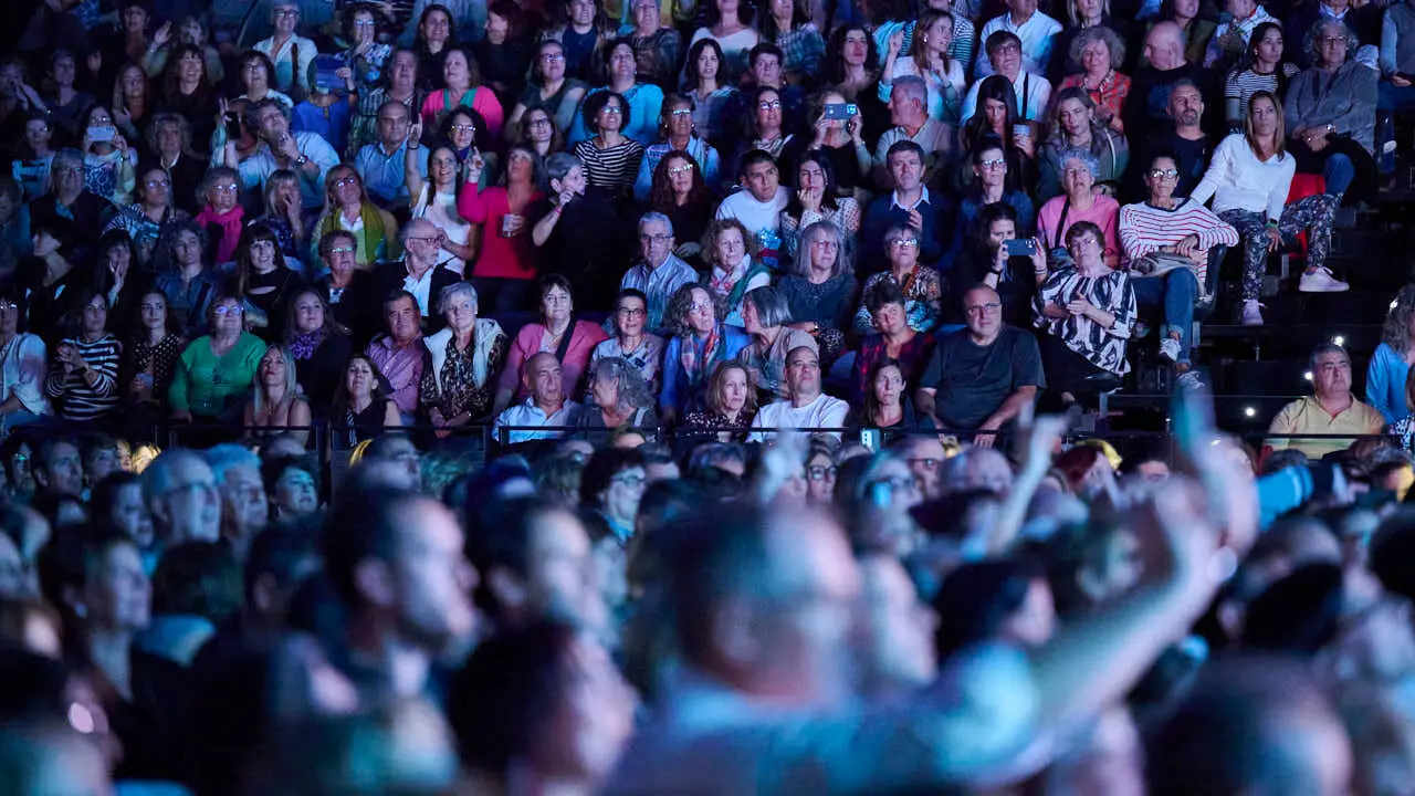 Sergio Dalma ofrece un concierto en Navarra Arena. PABLO LASAOSA