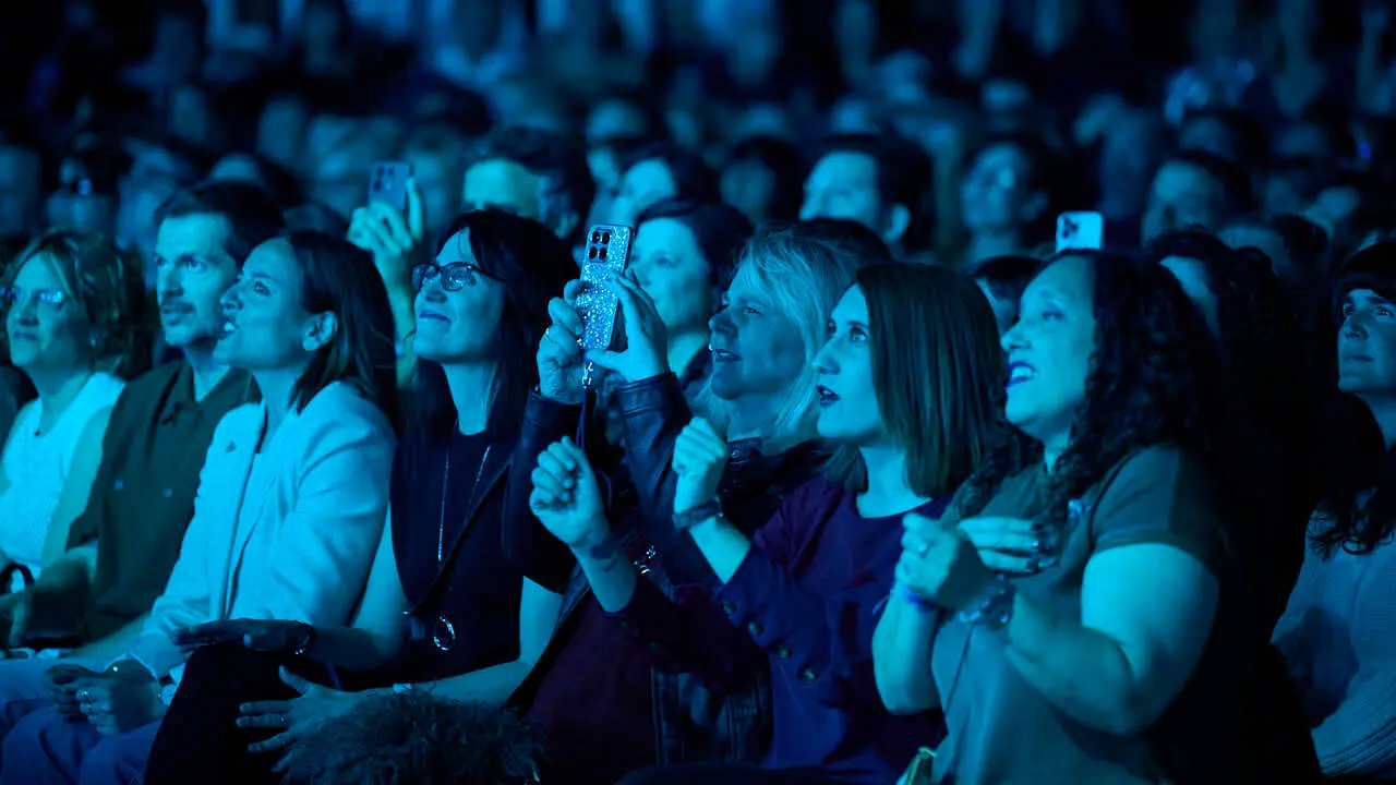 Sergio Dalma ofrece un concierto en Navarra Arena. PABLO LASAOSA