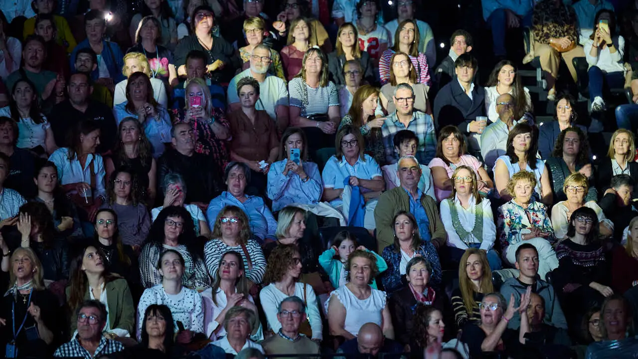 Sergio Dalma ofrece un concierto en Navarra Arena. PABLO LASAOSA