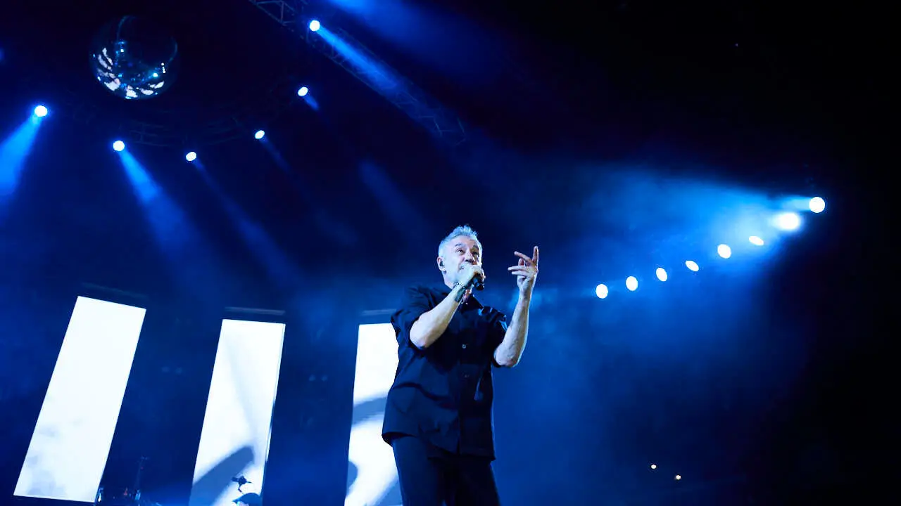 Sergio Dalma ofrece un concierto en Navarra Arena. PABLO LASAOSA