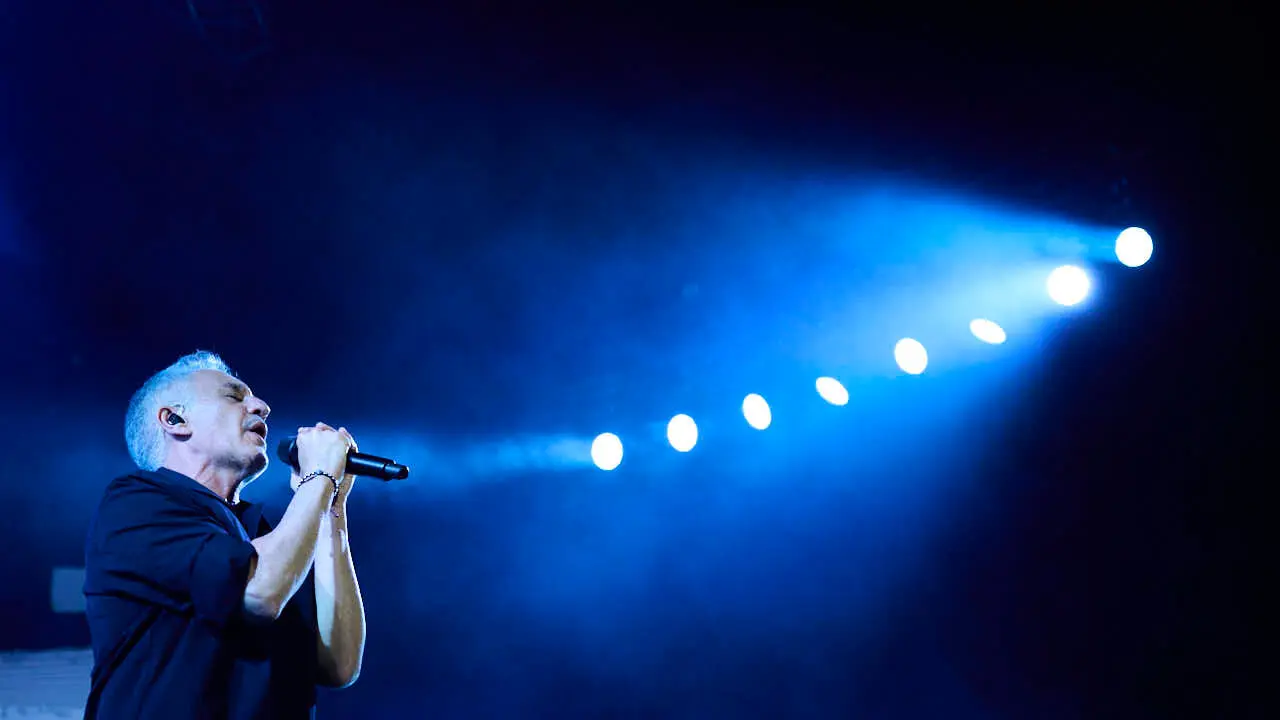 Sergio Dalma ofrece un concierto en Navarra Arena. PABLO LASAOSA