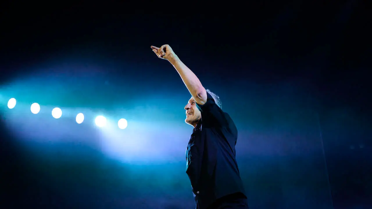 Sergio Dalma ofrece un concierto en Navarra Arena. PABLO LASAOSA
