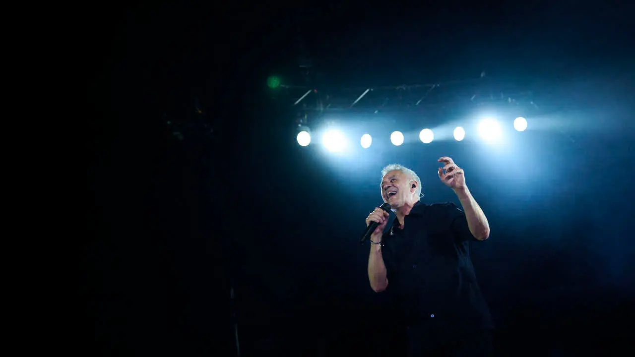 Sergio Dalma ofrece un concierto en Navarra Arena. PABLO LASAOSA