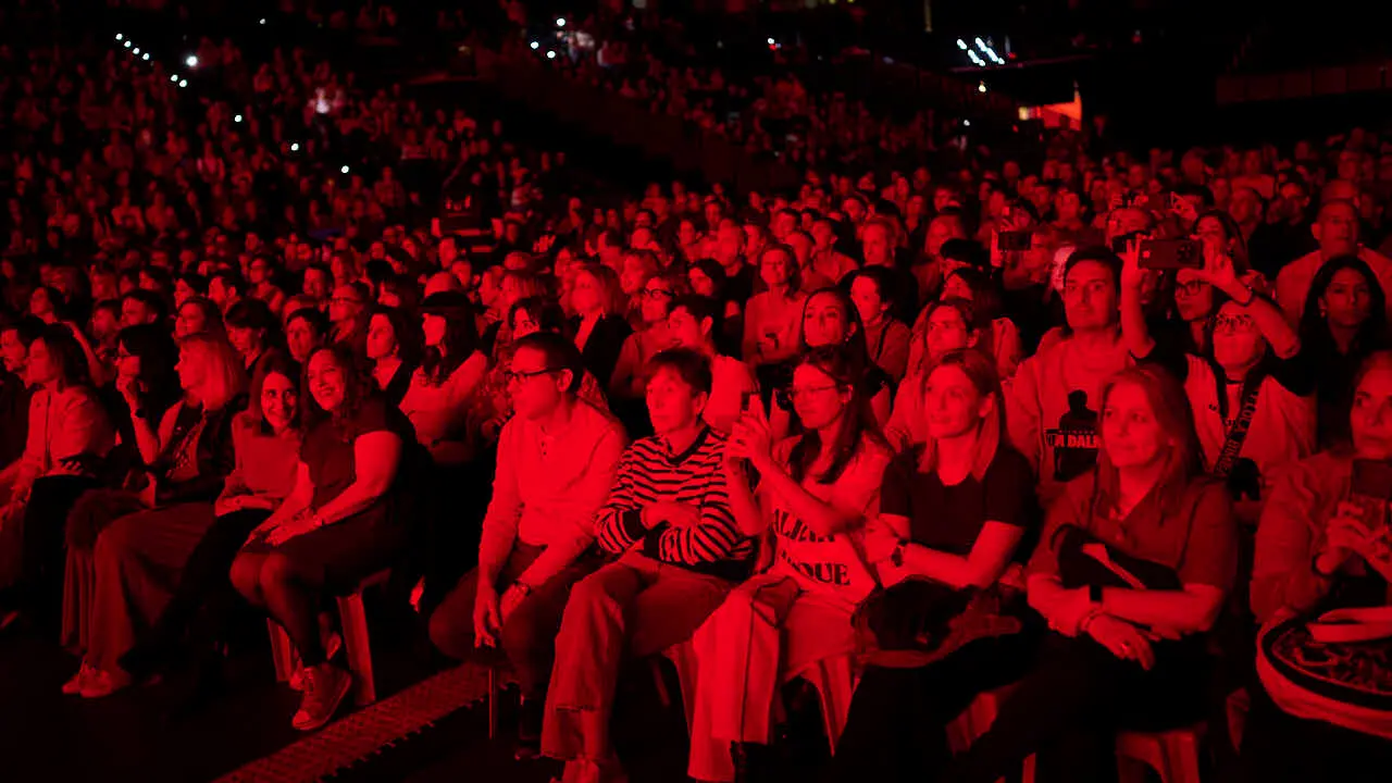 Sergio Dalma ofrece un concierto en Navarra Arena. PABLO LASAOSA