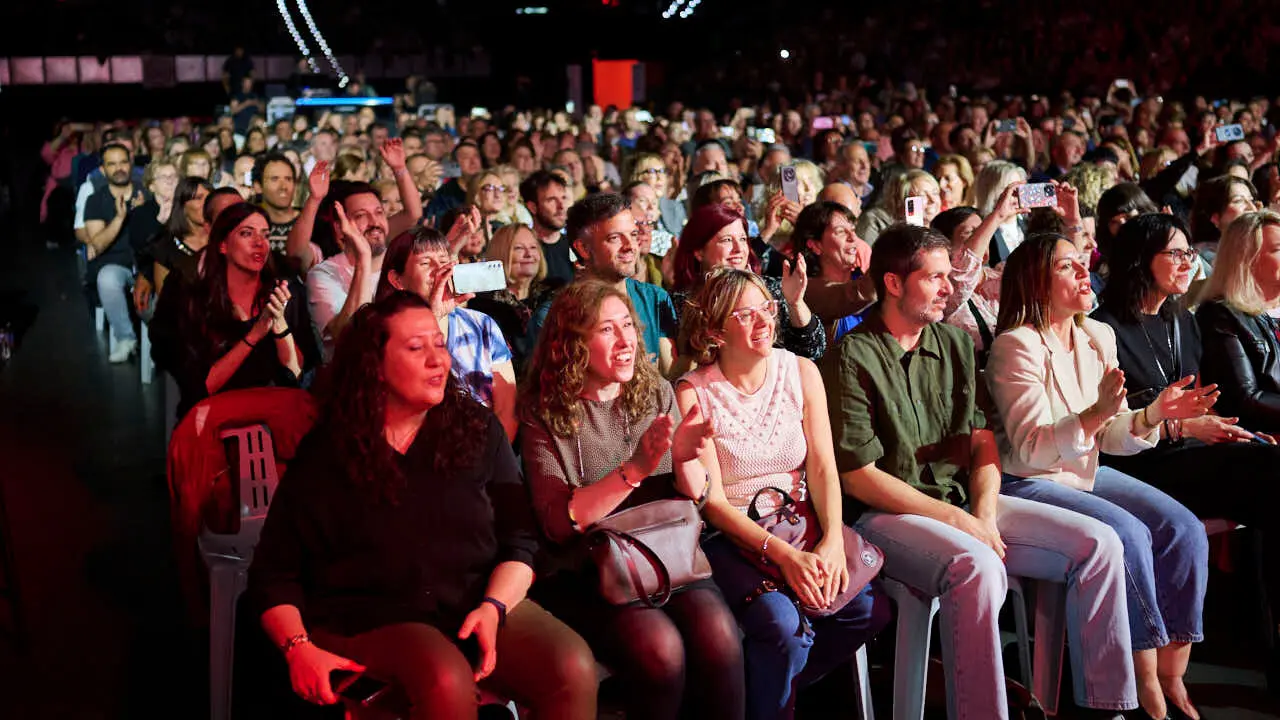 Sergio Dalma ofrece un concierto en Navarra Arena. PABLO LASAOSA