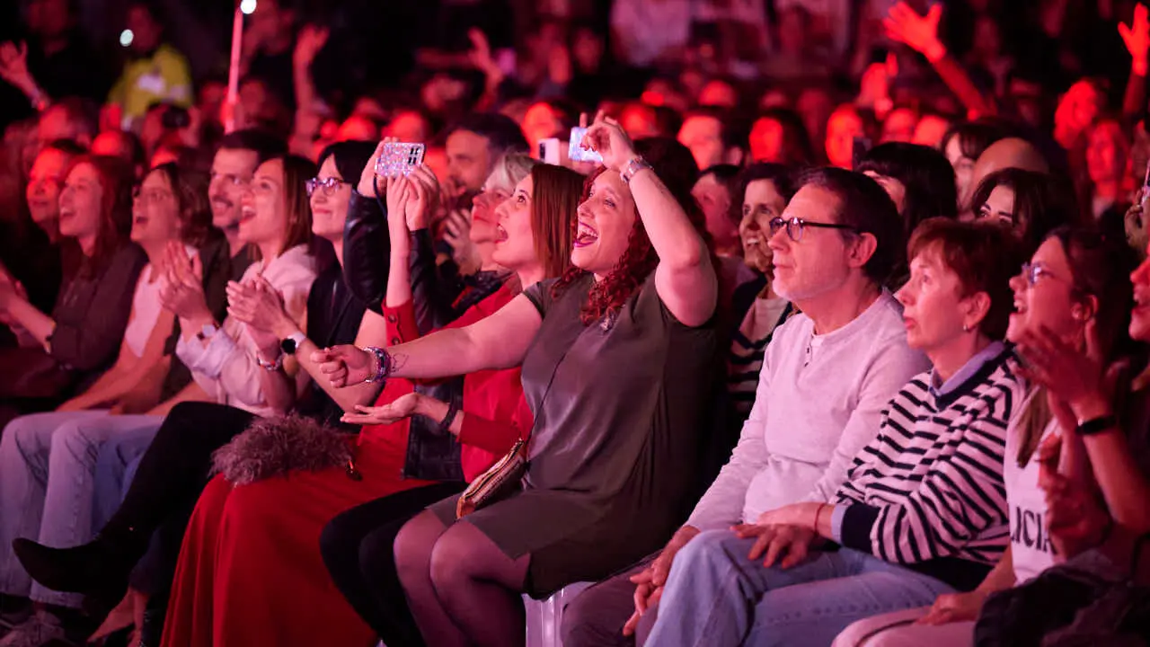 Sergio Dalma ofrece un concierto en Navarra Arena. PABLO LASAOSA