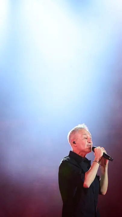Sergio Dalma ofrece un concierto en Navarra Arena. PABLO LASAOSA