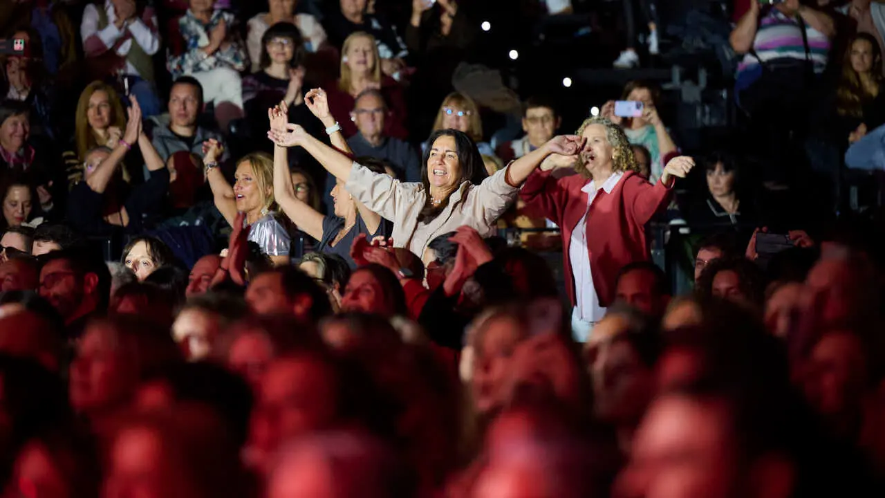 Sergio Dalma ofrece un concierto en Navarra Arena. PABLO LASAOSA