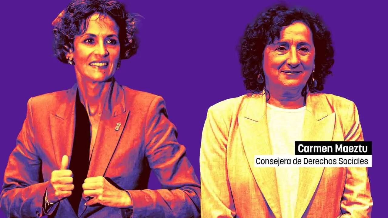 Mar&iacute;a Chivite y Carmen Maeztu.