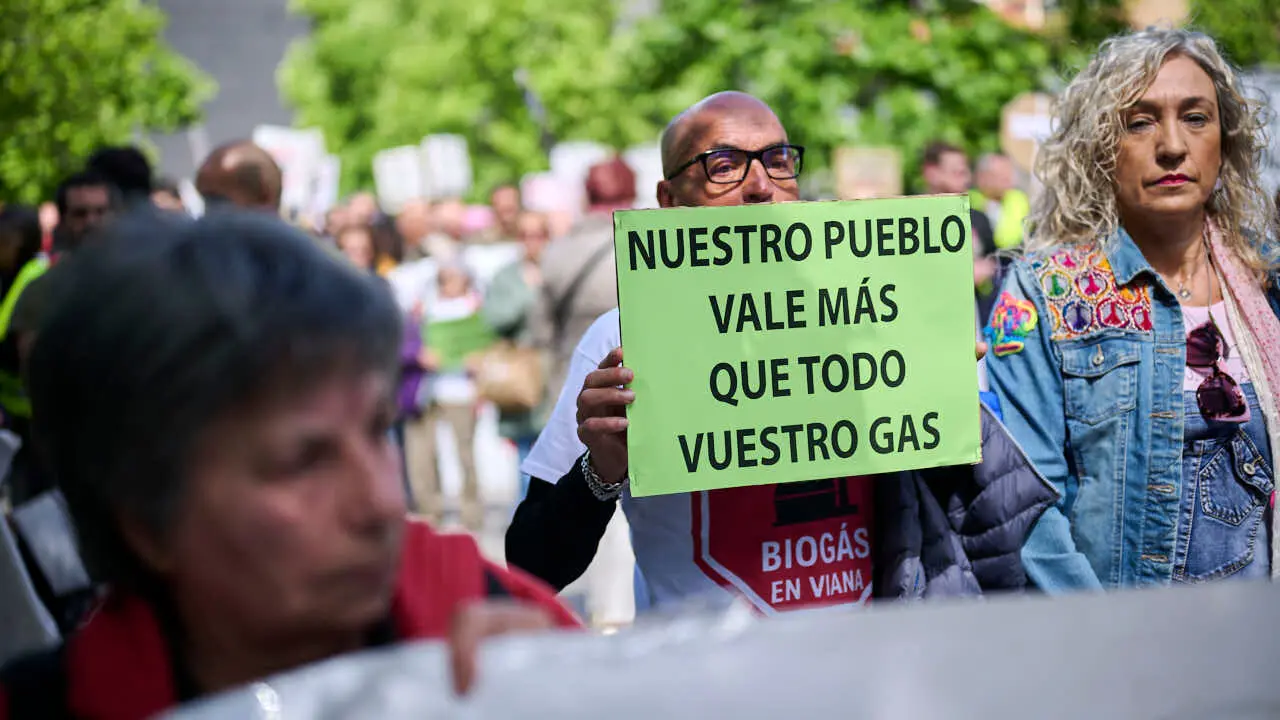 Plataformas contrarias a las plantas de biog&aacute;s proyectadas en varios municipios convocan una manifestaci&oacute;n de rechazo. PABLO LASAOSA