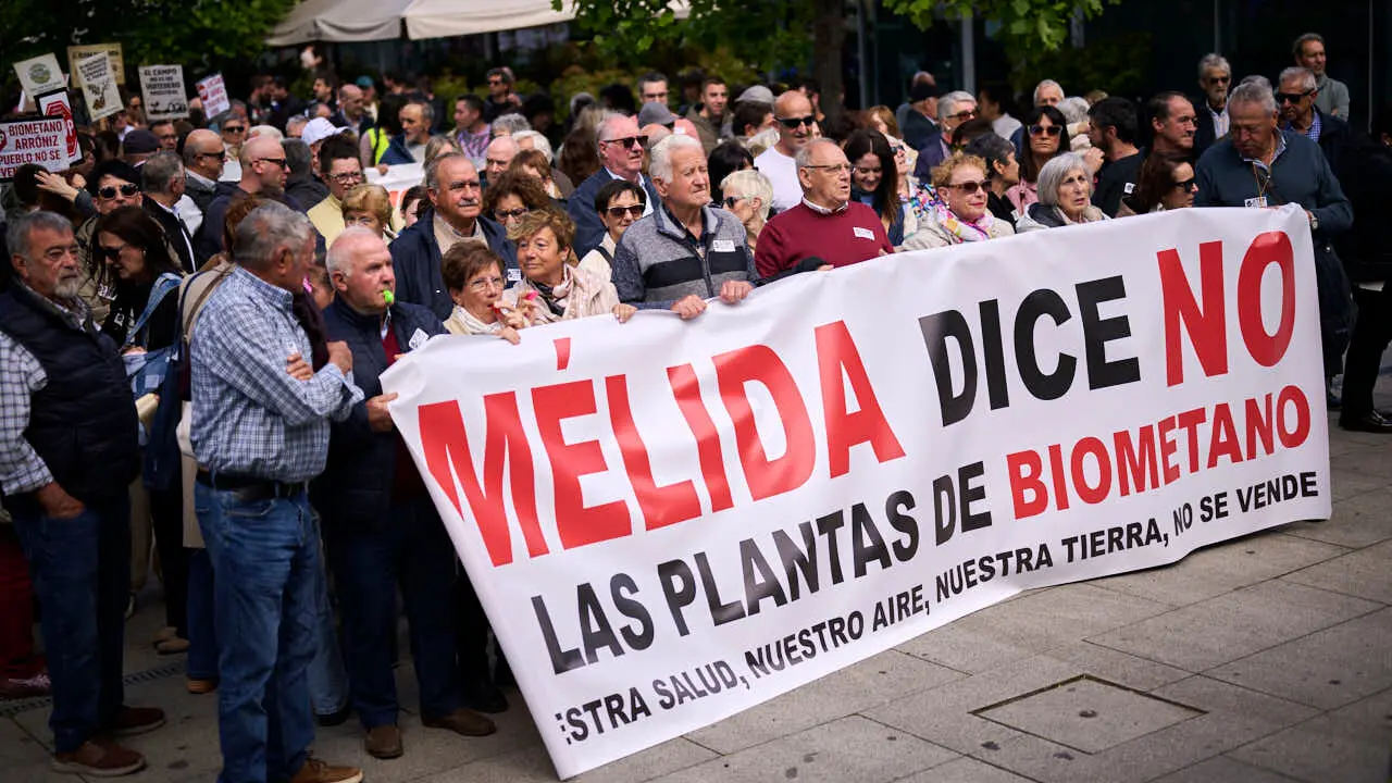 Plataformas contrarias a las plantas de biog&aacute;s proyectadas en varios municipios convocan una manifestaci&oacute;n de rechazo. PABLO LASAOSA