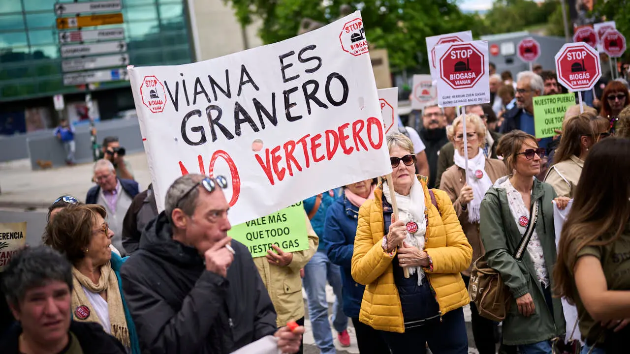 Plataformas contrarias a las plantas de biog&aacute;s proyectadas en varios municipios convocan una manifestaci&oacute;n de rechazo. PABLO LASAOSA
