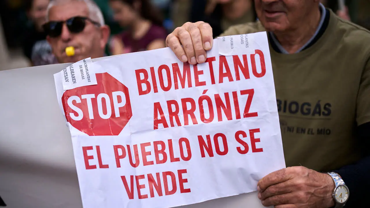 Plataformas contrarias a las plantas de biog&aacute;s proyectadas en varios municipios convocan una manifestaci&oacute;n de rechazo. PABLO LASAOSA