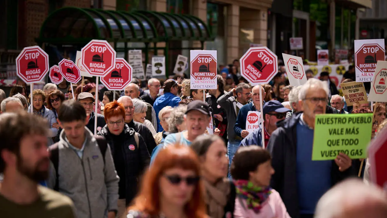 Plataformas contrarias a las plantas de biog&aacute;s proyectadas en varios municipios convocan una manifestaci&oacute;n de rechazo. PABLO LASAOSA