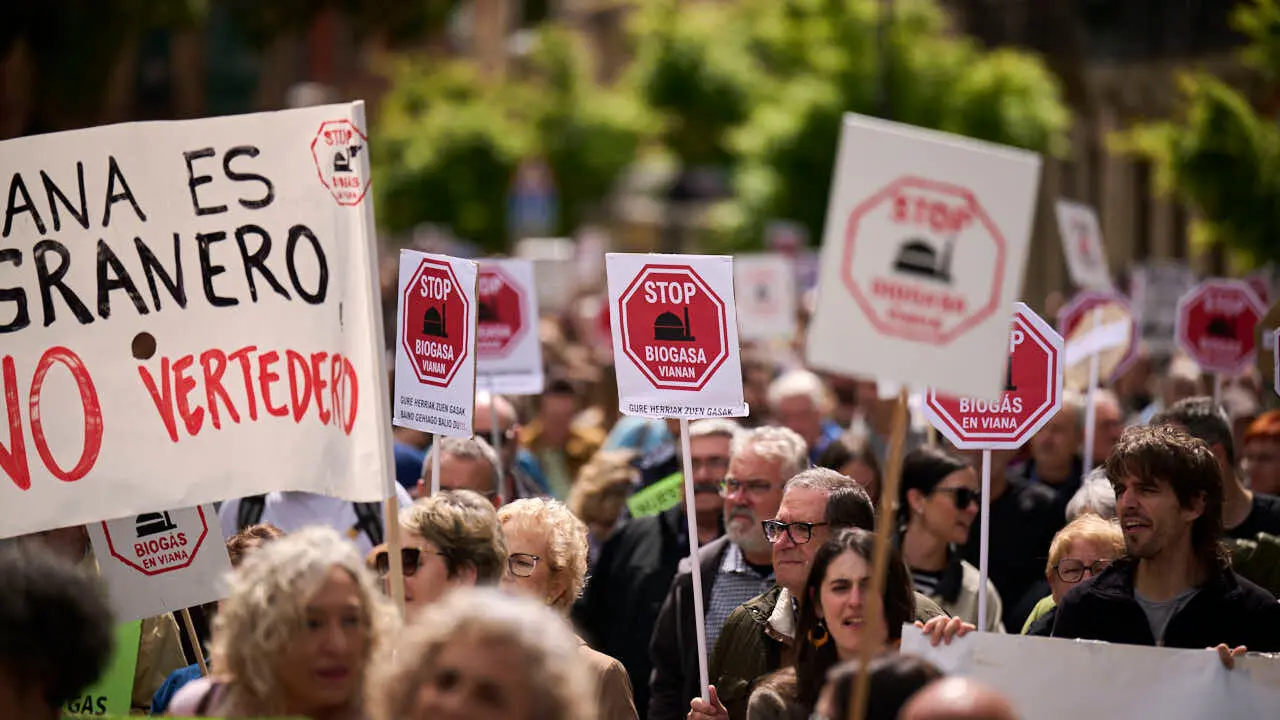 Plataformas contrarias a las plantas de biog&aacute;s proyectadas en varios municipios convocan una manifestaci&oacute;n de rechazo. PABLO LASAOSA