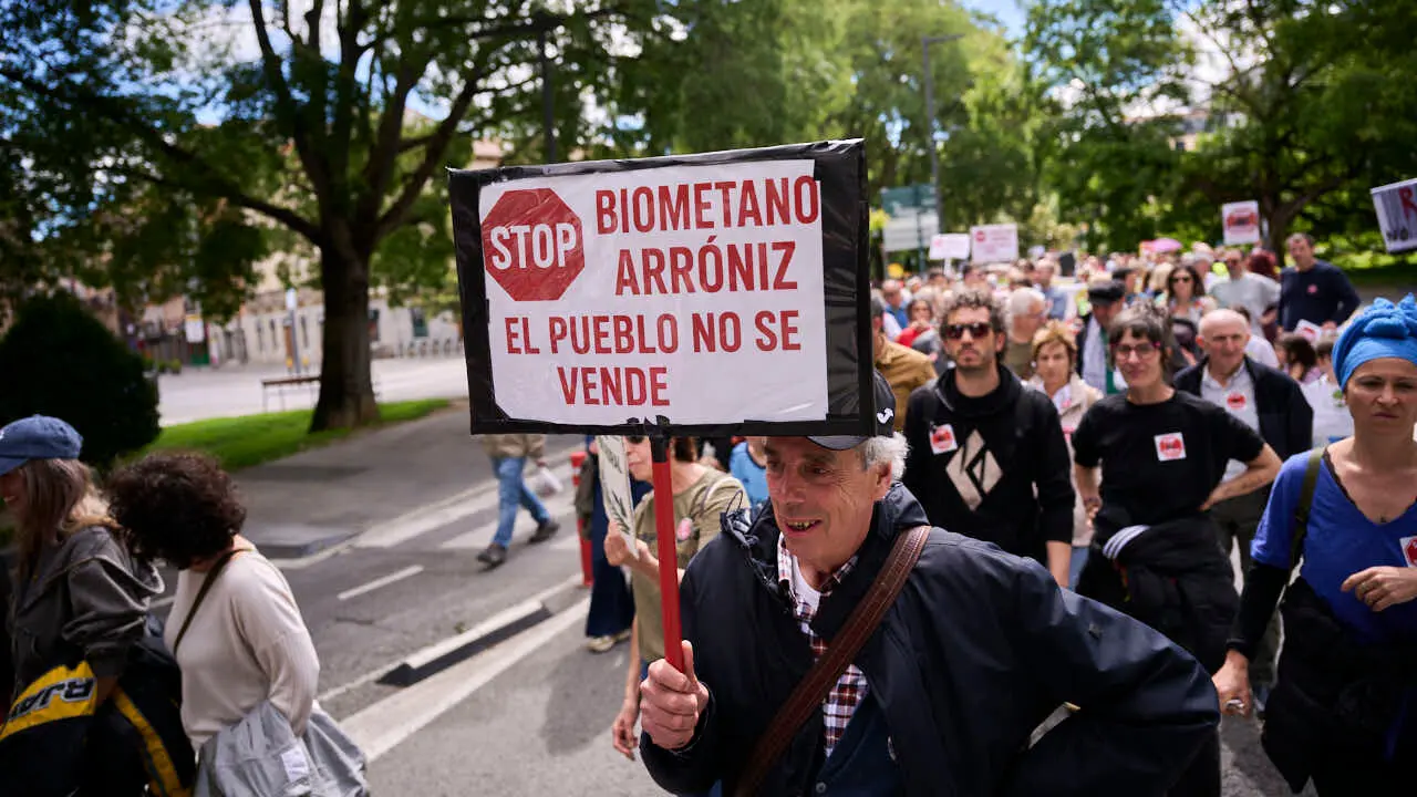 Plataformas contrarias a las plantas de biog&aacute;s proyectadas en varios municipios convocan una manifestaci&oacute;n de rechazo. PABLO LASAOSA
