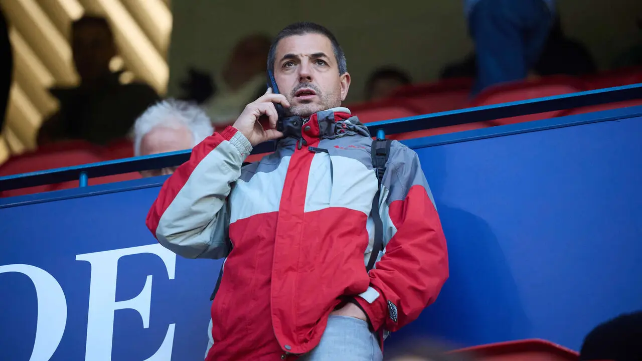 La grada del estadio de El Sadar durante el partido de La Liga EA Sports entre CA Osasuna y Atl&eacute;tico Madrid disputado en Pamplona. I&Ntilde;IGO ALZUGARAY