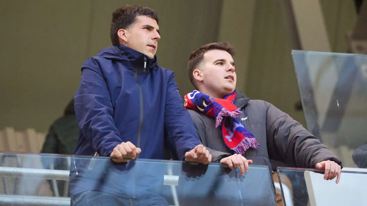 La grada del estadio de El Sadar durante el partido de La Liga EA Sports entre CA Osasuna y Atl&eacute;tico Madrid disputado en Pamplona. I&Ntilde;IGO ALZUGARAY