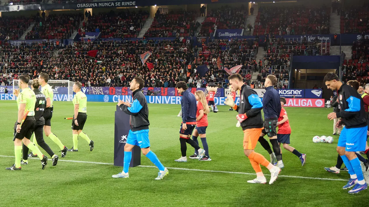 Partido de La Liga EA Sports entre CA Osasuna y Atl&eacute;tico Madrid disputado en el estadio de El Sadar en Pamplona. I&Ntilde;IGO ALZUGARAY